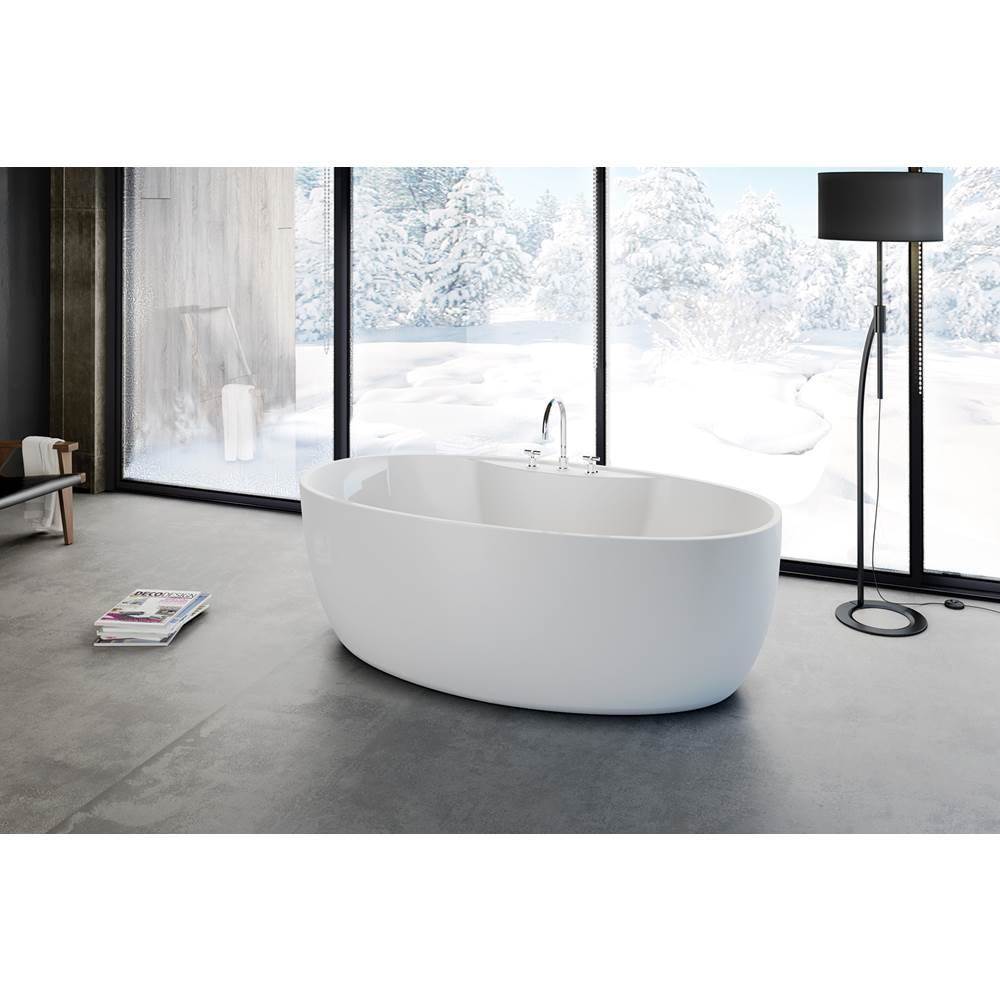 Acryline Vortex freestanding bathtub 66 1/2'' x 33 1/2'' x 22 3/4'' Elevation system