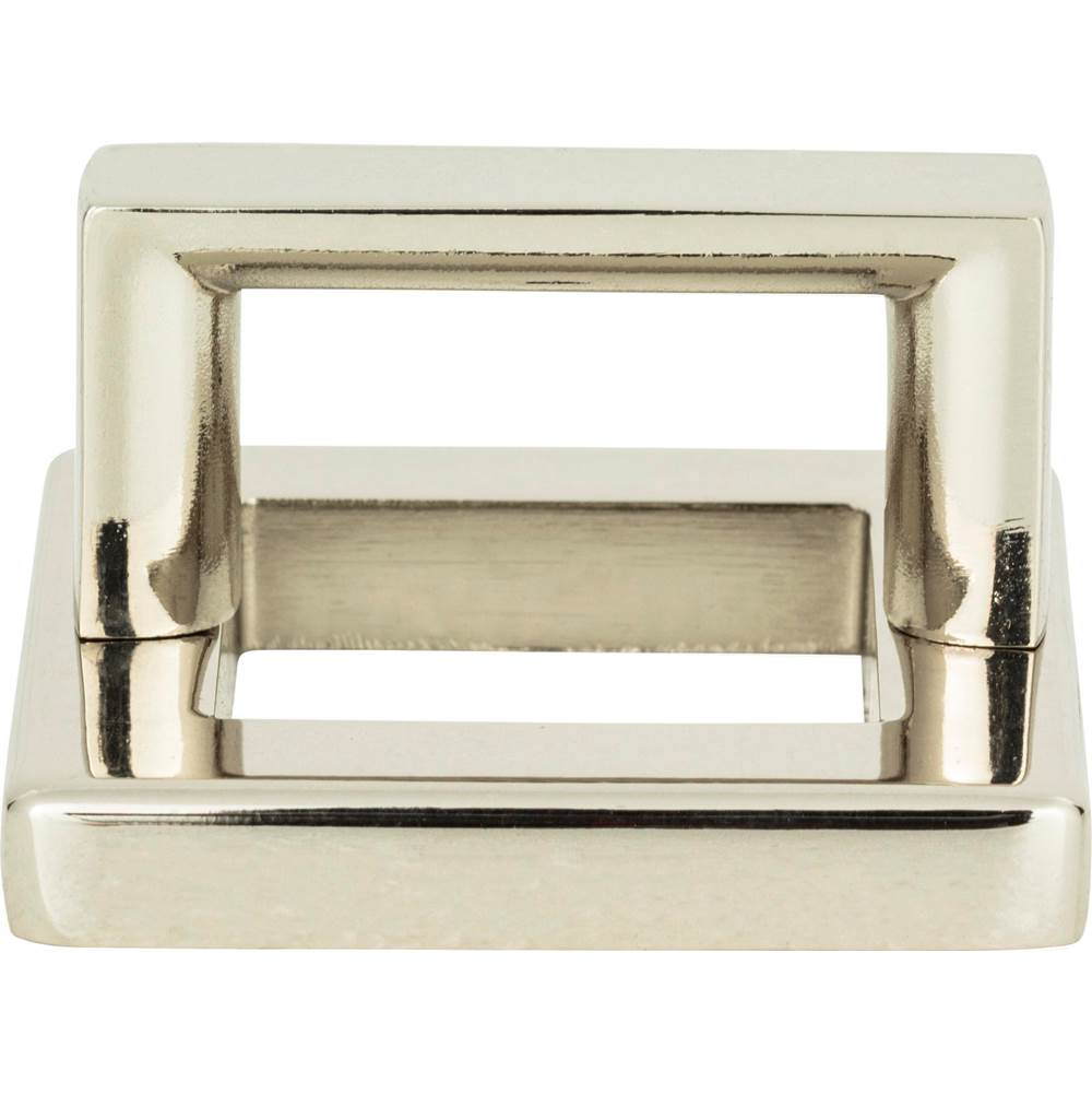Atlas Tableau Square Base and Top 1 7/16 Inch (c-c) Polished Nickel