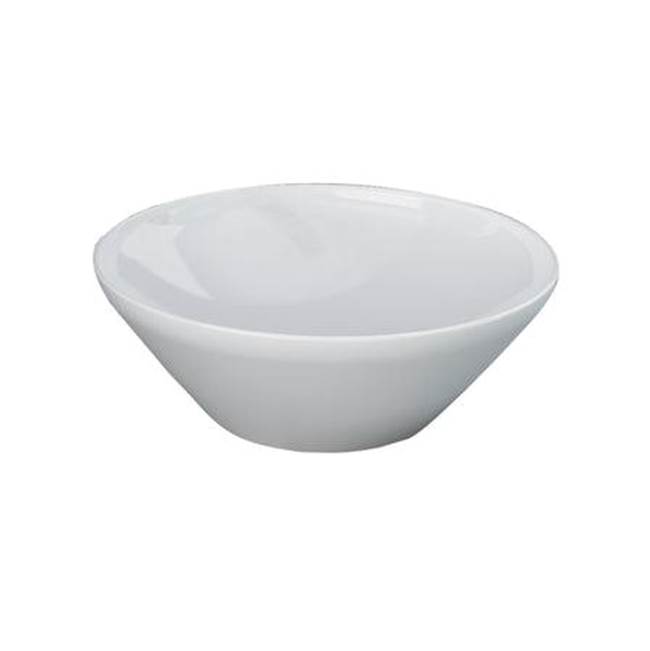 Barclay Variant 14'' Round AboveCounter Basin in White