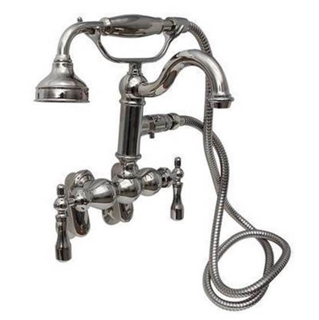 Barclay Hook Spout w/Hand Shwr,TubWall Mount,Metal Lever Hdls,PN