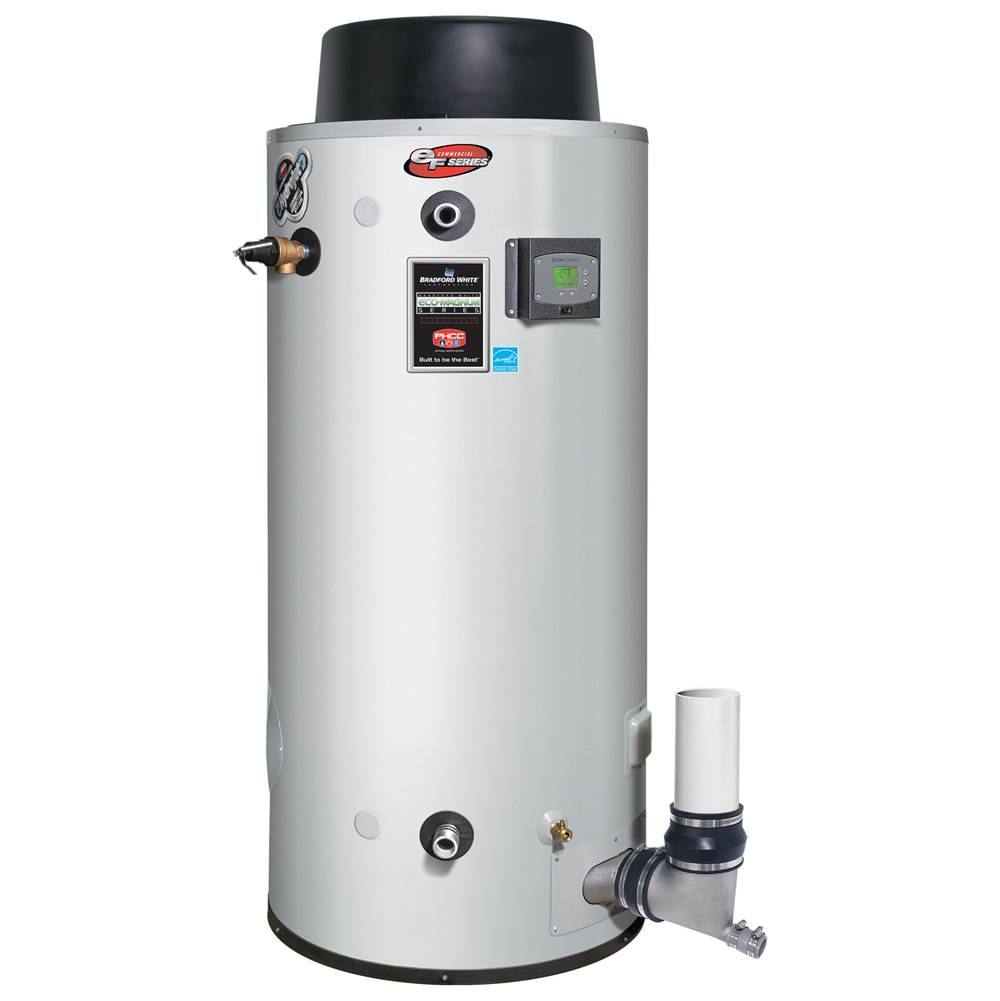 Bradford White ENERGY STAR Certified High Efficiency Condensing eF Series® 119 Gallon Commercial Gas (Liquid Propane) Power or Power Direct Vent Water Heater