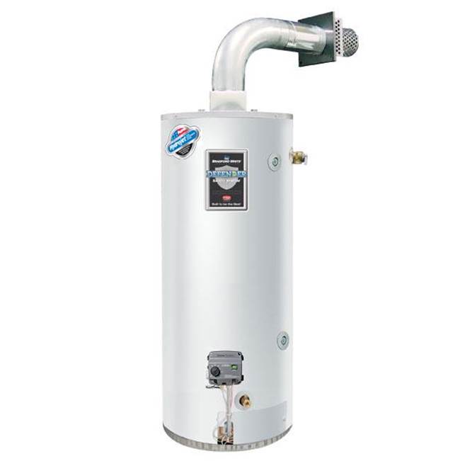 Bradford White 48 Gallon Light-Duty Commercial Gas (Liquid Propane) Direct Vent Water Heater with Solid Vent Kit