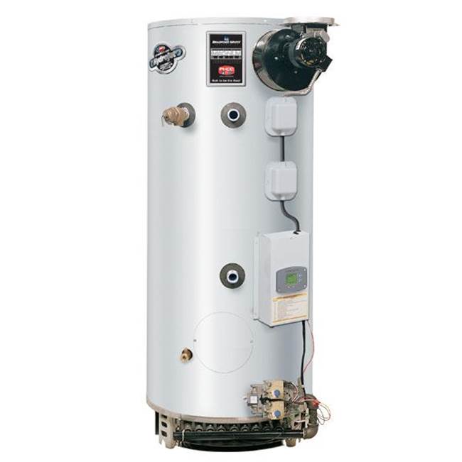 Bradford White 65 Gallon Commercial Gas (Natural) Atmospheric Vent ASME Water Heater with Induced Draft and Electronic Ignition
