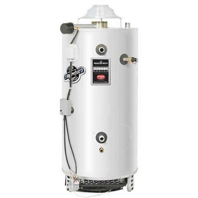Bradford White 98 Gallon Commercial Gas (Natural) Atmospheric Vent Water Heater with Flue Damper and Millivolt-Powered Technology