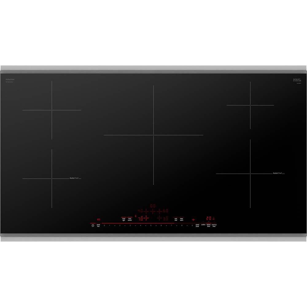 Bosch 36'' Induction Cooktop, 800 Series, Black, Frameless, Home Connect