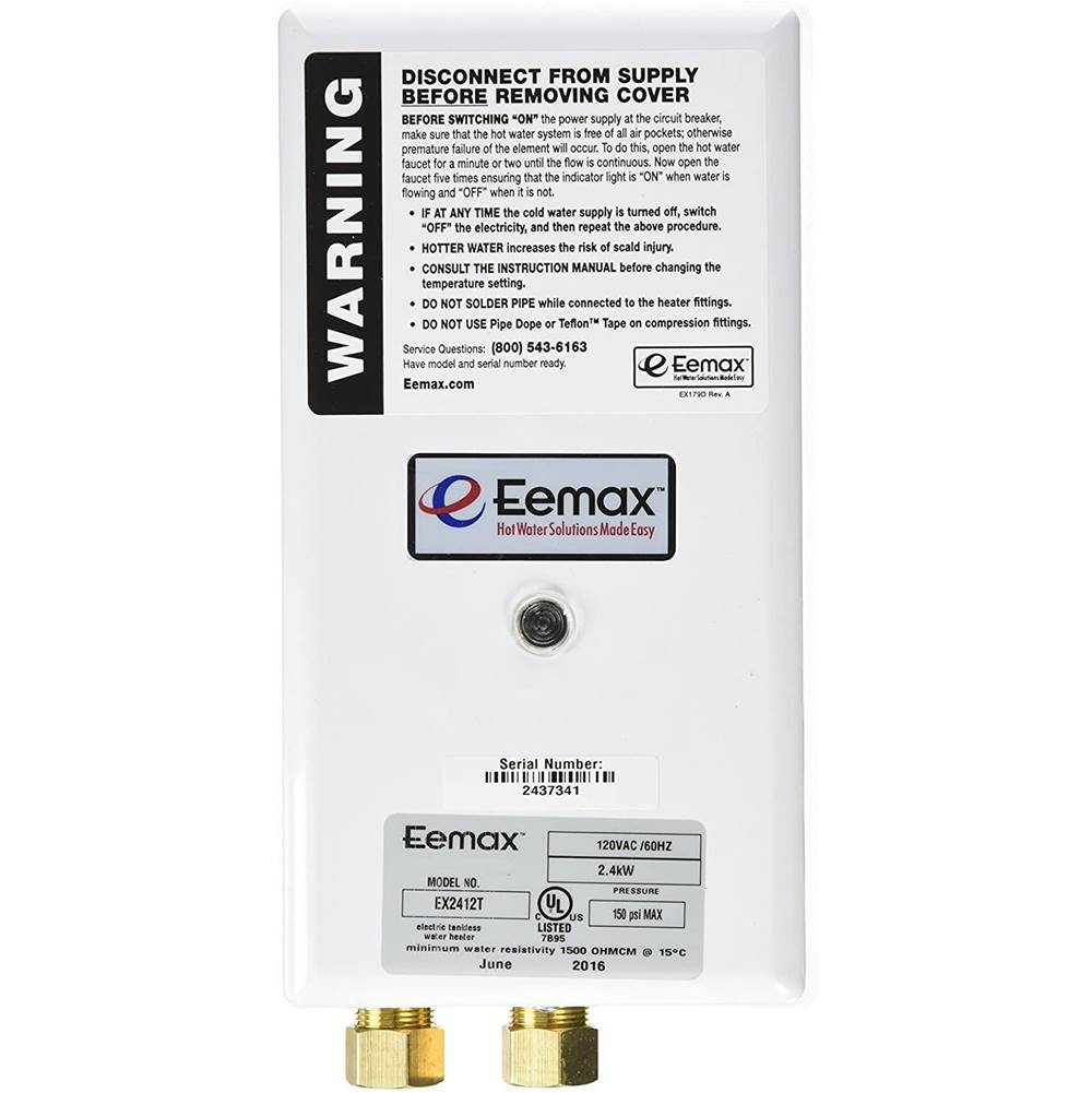 Eemax Ex2412T 2.4Kw/120V Thermostatic Tankless Electric Water Heater