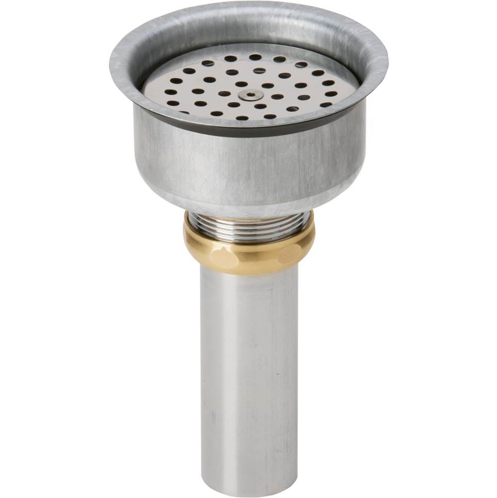 Elkay Perfect Drain Chrome Plated Brass Body, Vandal-resistant Strainer and LKADOS Tailpiece
