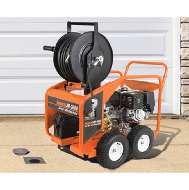 General Pipe Cleaners Basic Unit 389Cc Engine With Electric Start (Battery Not Included), 3000 Psi/4 Gpm Triplex Pump