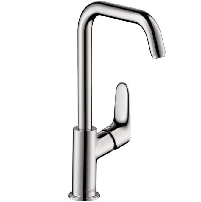 Hansgrohe Focus Single-Hole Faucet 240 with Swivel Spout and Pop-Up Drain, 1.2 GPM in Chrome