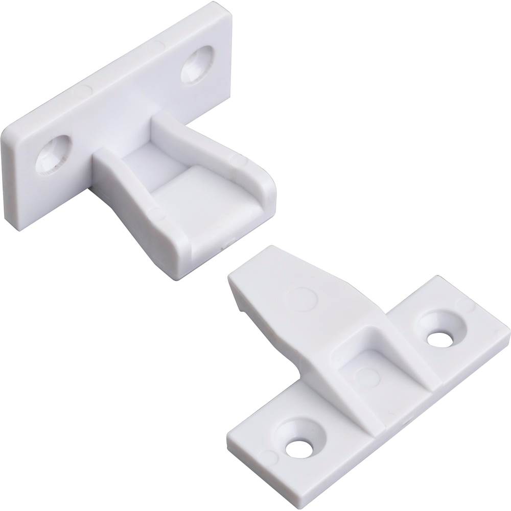 Hardware Resources White Plastic Push Fit Panel Connector for False Fronts