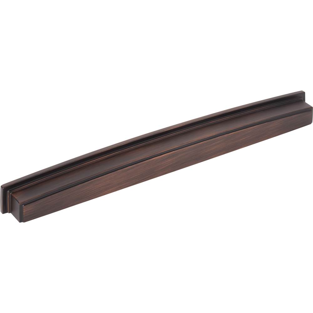 Jeffrey Alexander 305 mm Center Brushed Oil Rubbed Bronze Square-to-Center Square Renzo Cabinet Cup Pull