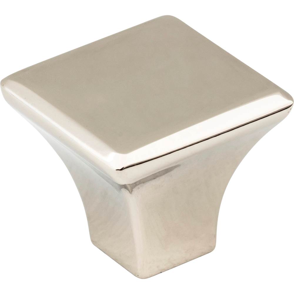 Jeffrey Alexander 1-1/8'' Overall Length Polished Nickel Square Marlo Cabinet Knob