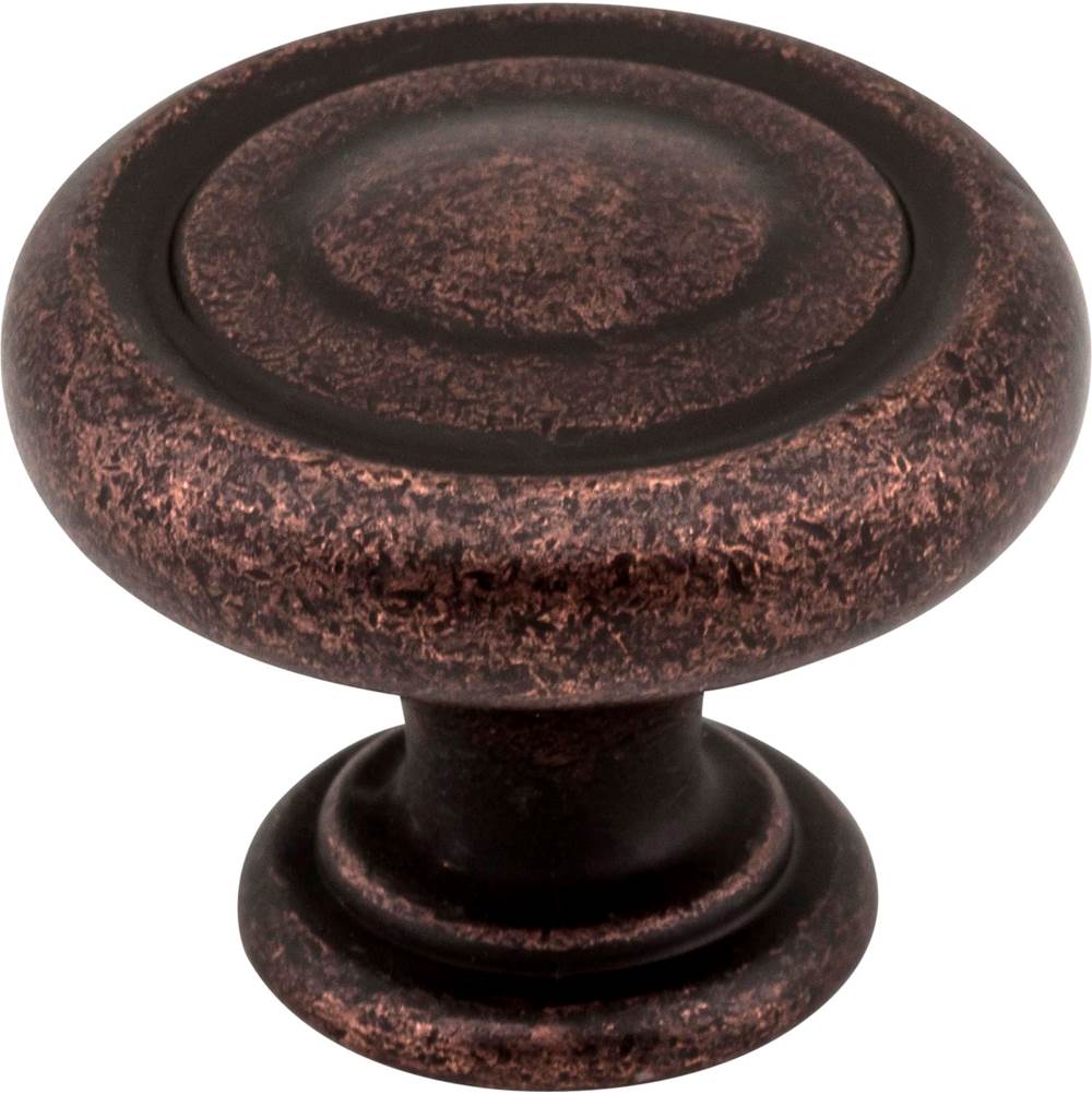 Jeffrey Alexander 1-1/4'' Diameter Distressed Oil Rubbed Bronze Bremen 1 Cabinet Knob
