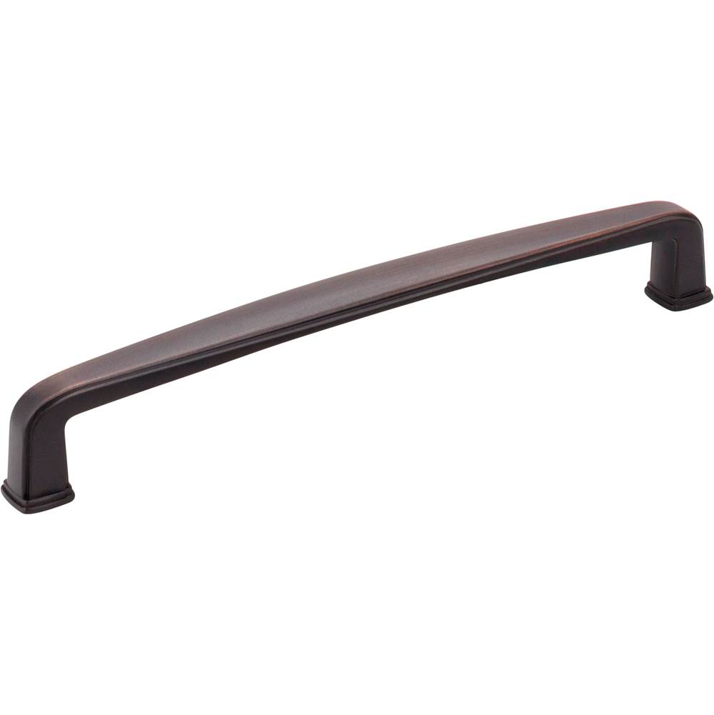 Jeffrey Alexander 160 mm Center-to-Center Brushed Oil Rubbed Bronze Square Milan 1 Cabinet Pull
