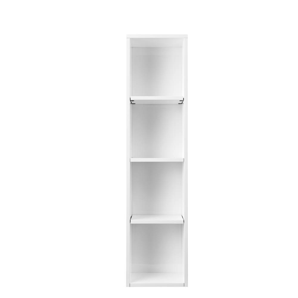 James Martin Vanities Milan 12'' Storage Cabinet (Tall), Glossy White