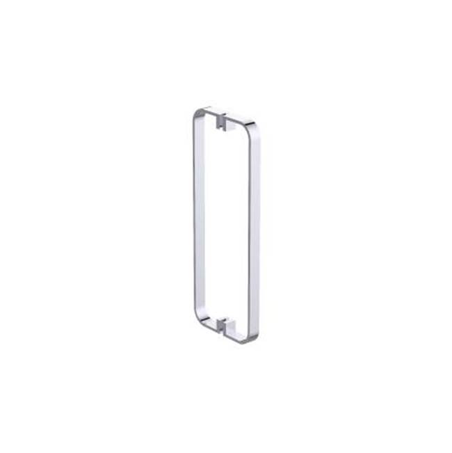 Kartners COLOGNE - 18-inch Double Shower Door Handle-Glossy White