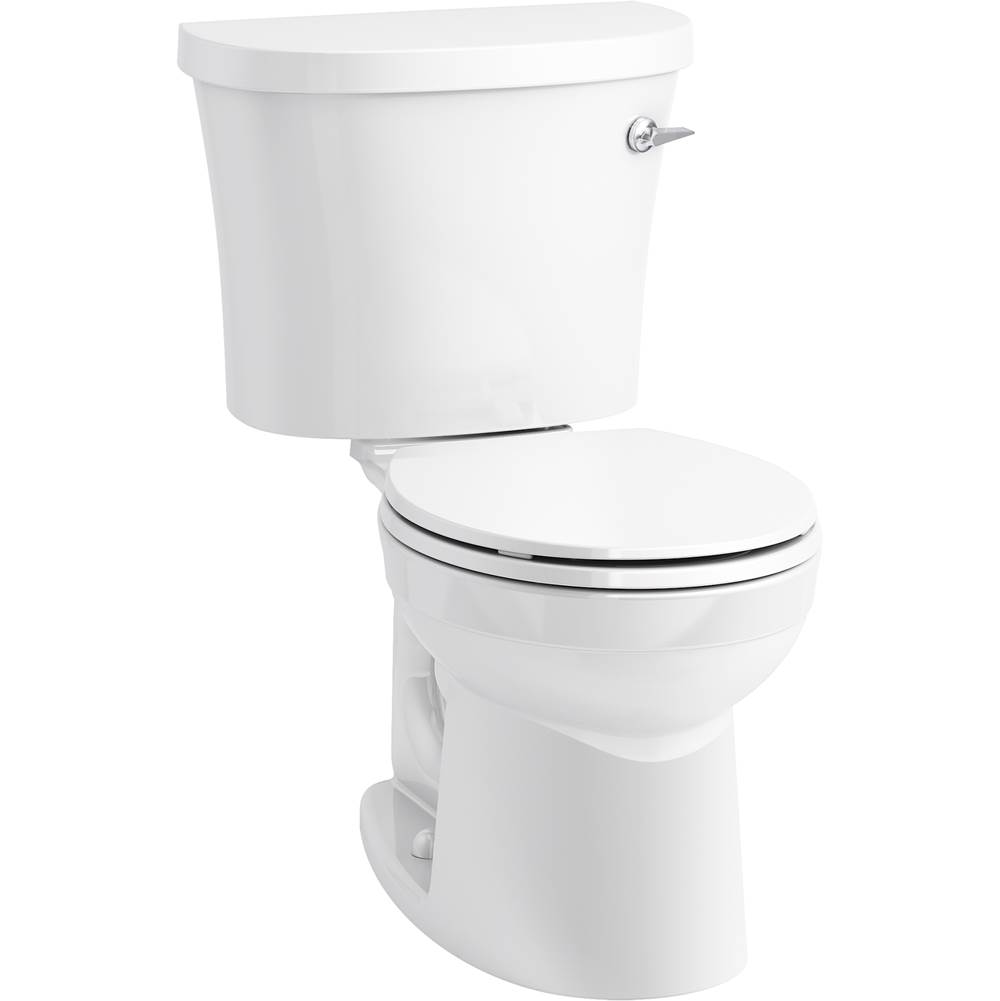 Kohler Kingston™ Two-piece round-front 1.28 gpf toilet with right-hand trip lever