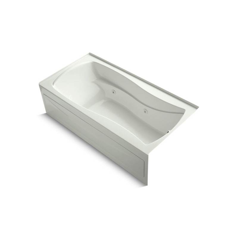 Kohler Mariposa® 72'' x 36'' alcove whirlpool bath with integral apron, integral flange and right-hand drain