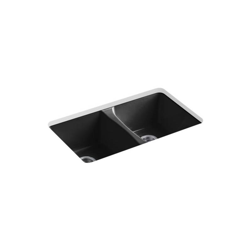 Kohler Deerfield® 33'' x 22'' x 9-5/8'' Undermount double-equal kitchen sink