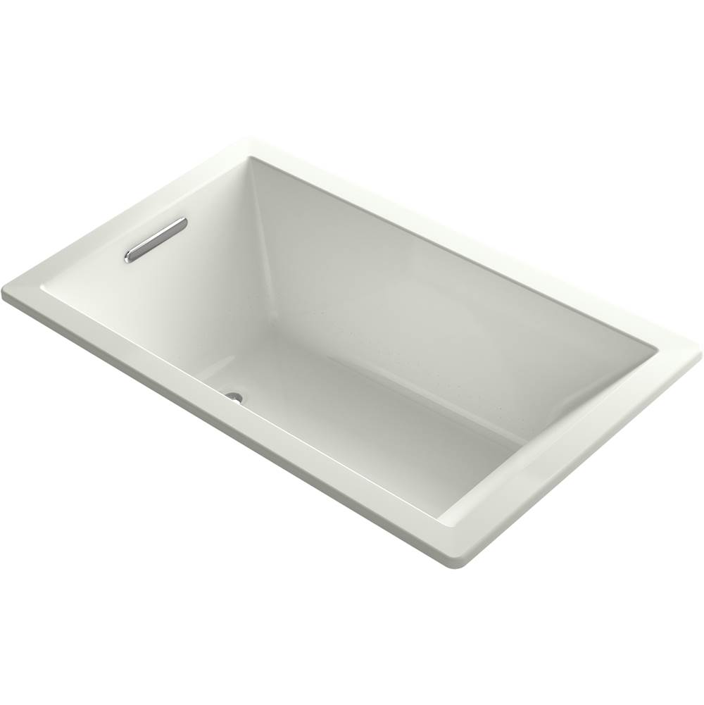Kohler Underscore® Rectangle 60'' x 36'' heated BubbleMassage™ air bath with Bask®, end drain