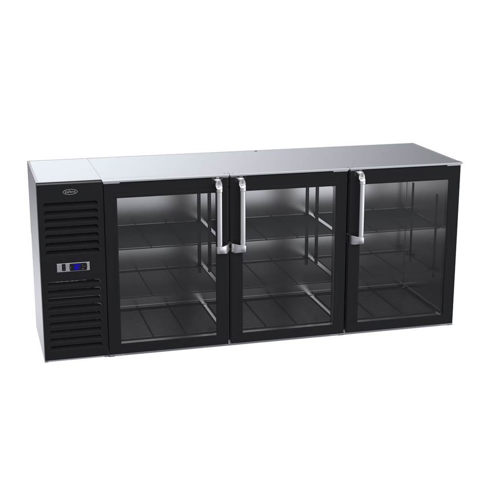 Krowne Krowne Royal 84'' Self Contained Refrigerated Backbar Left Cabinet With 1 Left And 2 Right Doors