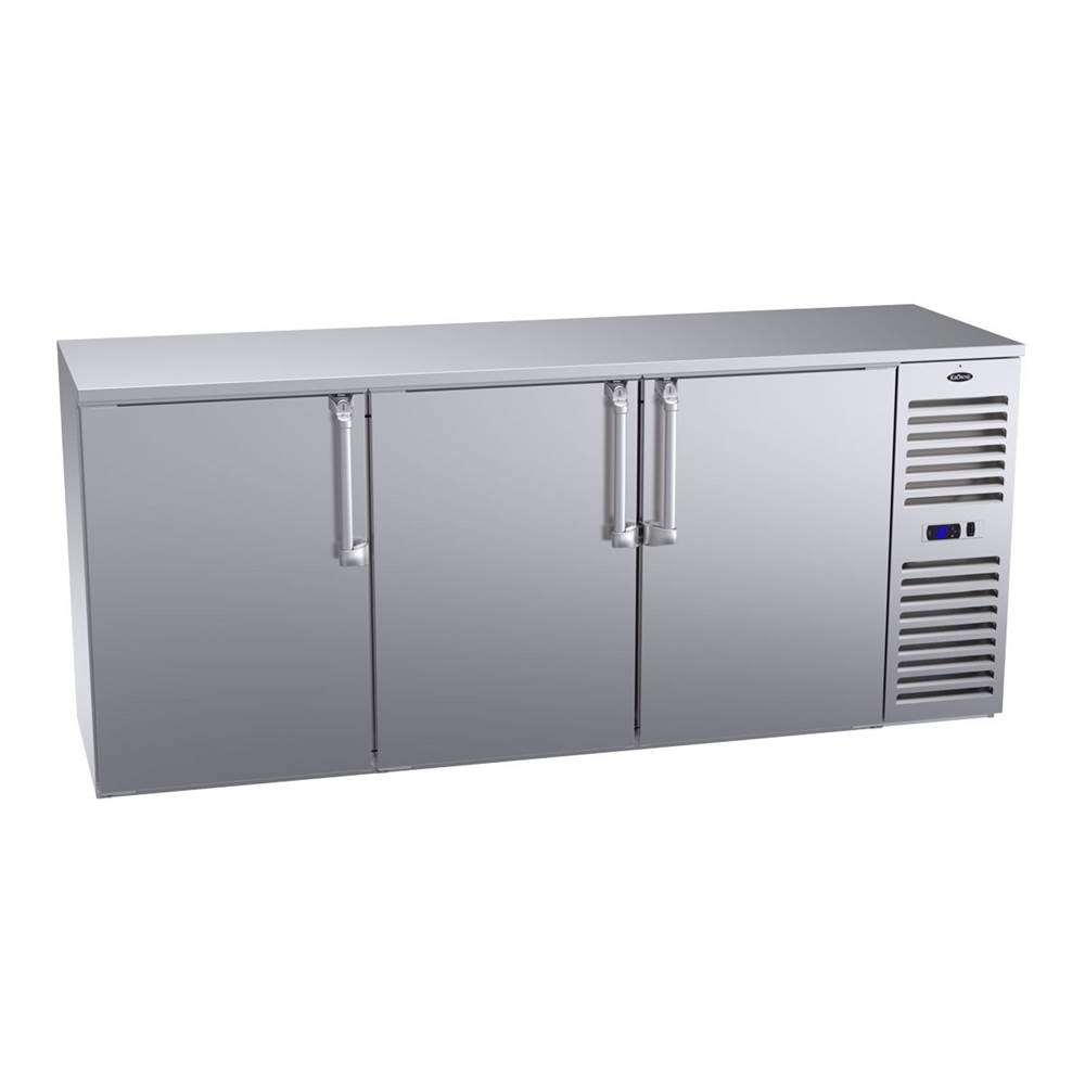 Krowne Krowne Royal 84'' Self Contained Refrigerated Backbar Right Cabinet With 1 Left And 2 Right Doors
