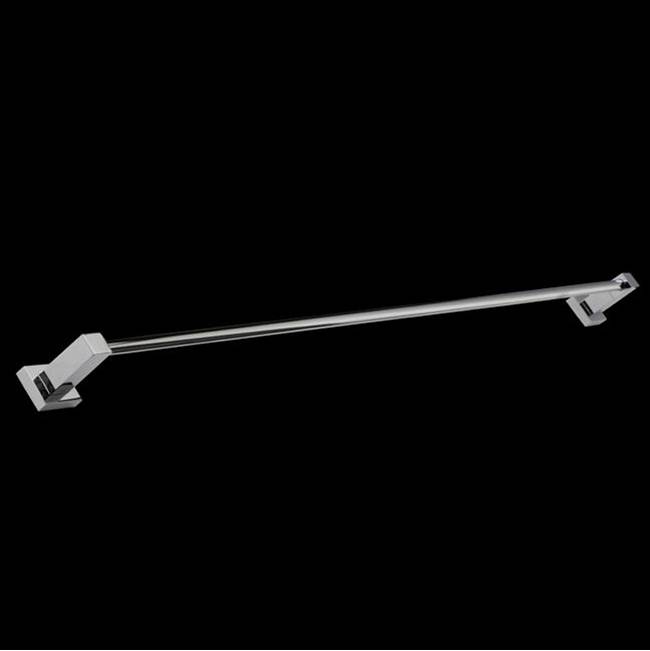 Lacava Wall-mount 32 1/2''W towel bar made of chrome plated brass.