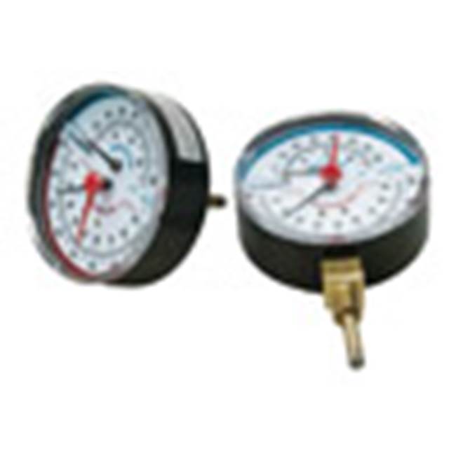 Legend Valve 2'' Temperature Gauge with 1/2'' MNPT, 1'' Probe & Thermowell (60 - 280 degreesF)