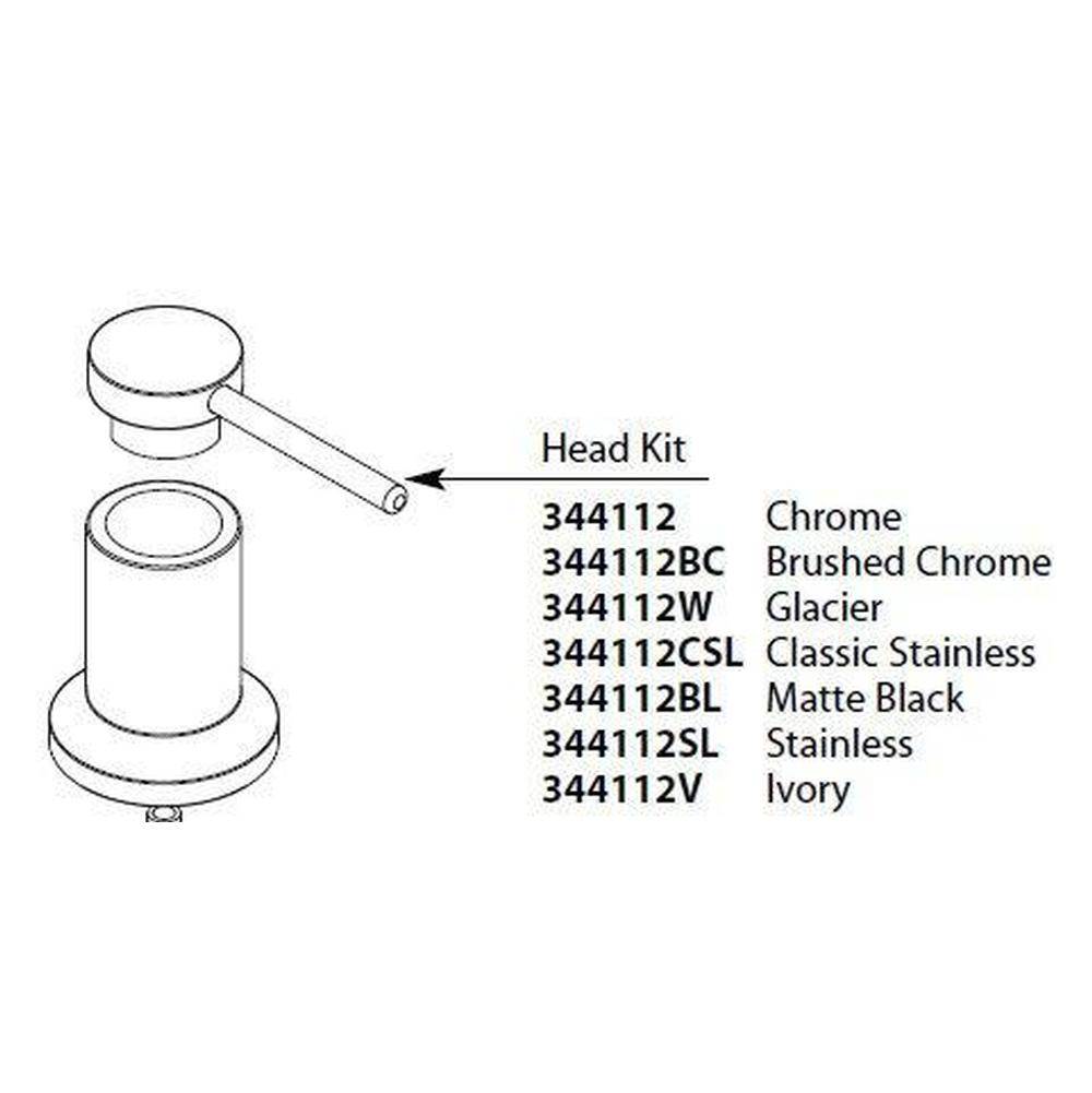 Moen HEAD AND SPOUT KIT (3942) CHR