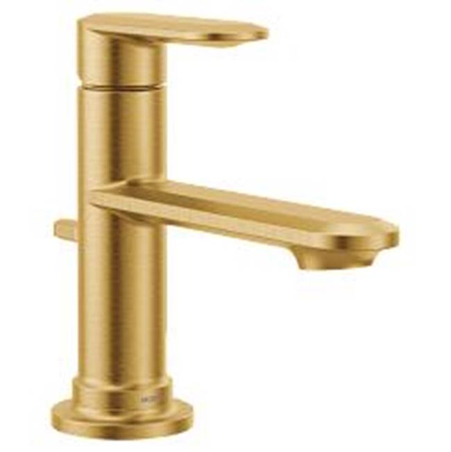 Moen Brushed gold one-handle bathroom faucet