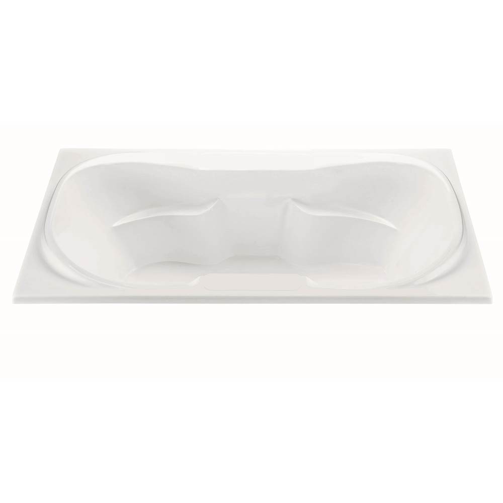 MTI Baths Tranquility 1 Dolomatte Drop In Air Bath Elite/Microbubbles - White (72X42)