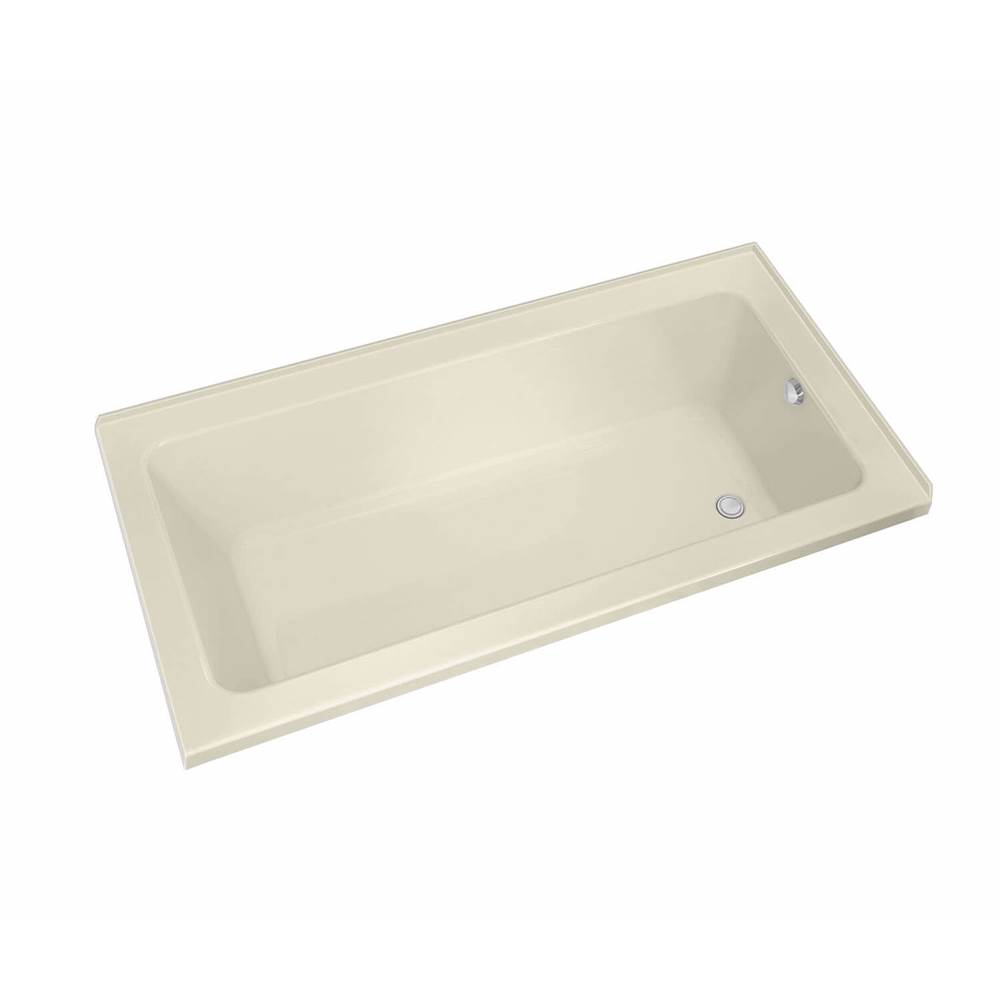 Maax Pose 6030 IF Acrylic Corner Right Right-Hand Drain Whirlpool Bathtub in Bone
