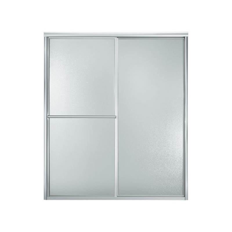 Sterling Plumbing Deluxe Framed sliding shower door, 70'' H x 54-3/8 - 59-3/8'' W, with 1/8'' thick Pebbled glass