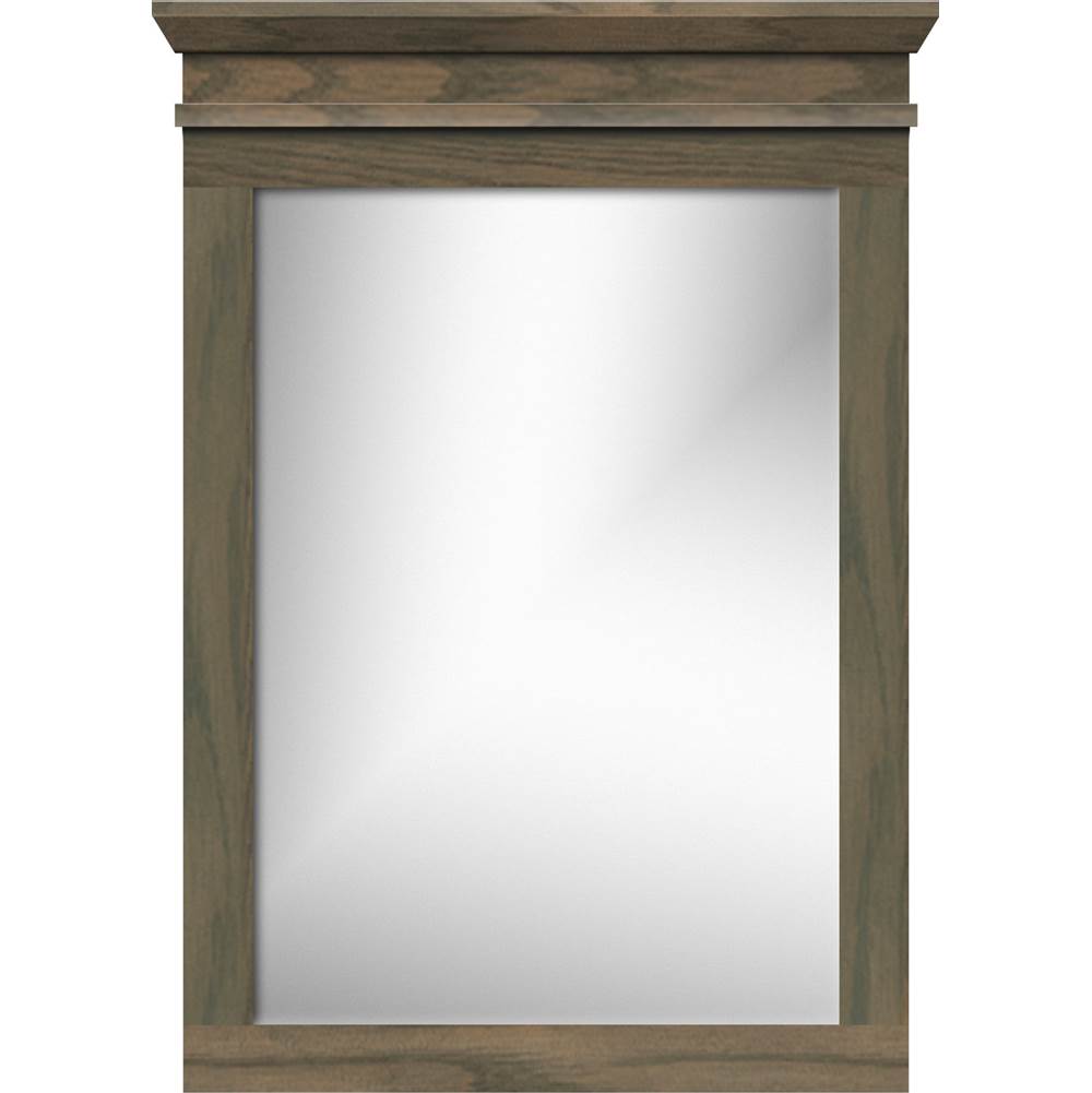Strasser Woodenworks 26.5 X 2.25 X 35 Crowned Mirror Non-Bev Square Dusky Oak