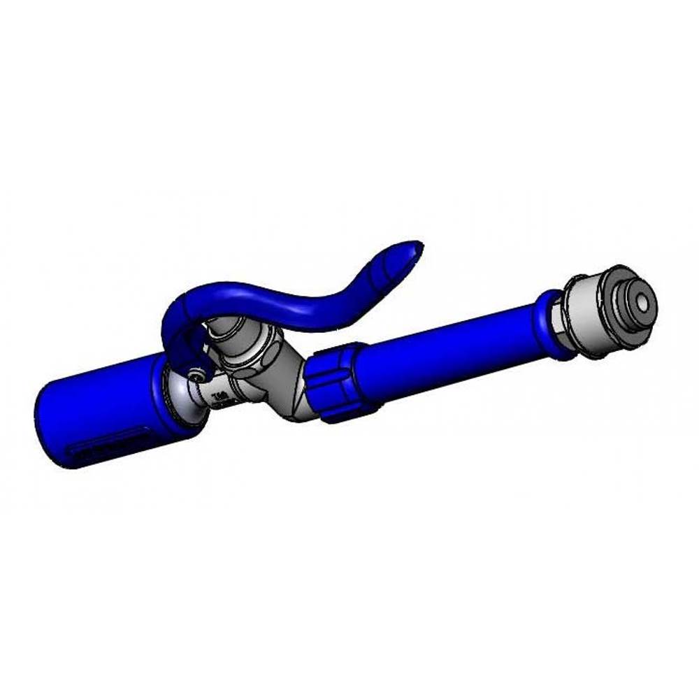 T&S Brass Spray Valve, Blue Grip Handle & Swivel (1.07 GPM / 7.2 Oz-f @ 60 PSI)