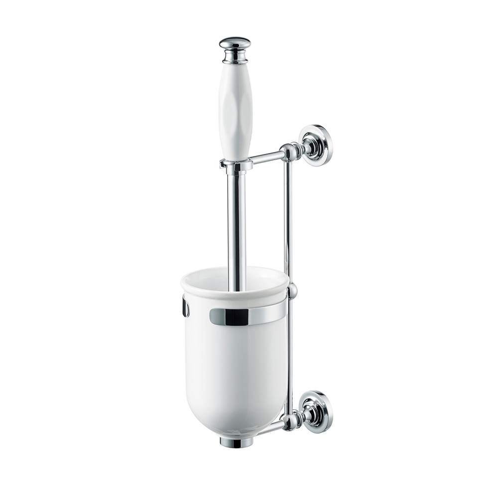 The Sterlingham Company Ltd Wall Mount Toilet Brush And Holder With Concealed Mounting