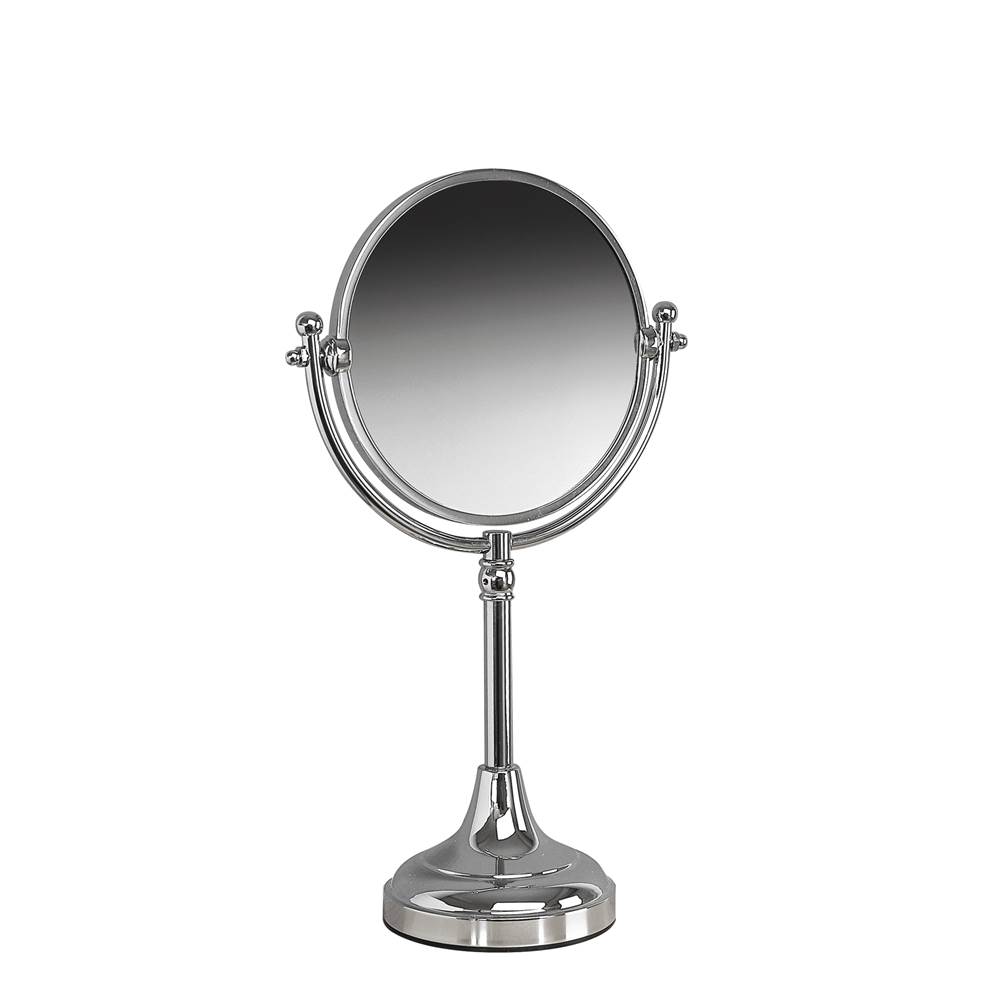 Valsan Classic Polished Nickel Free Standing X3 Mag Mirror