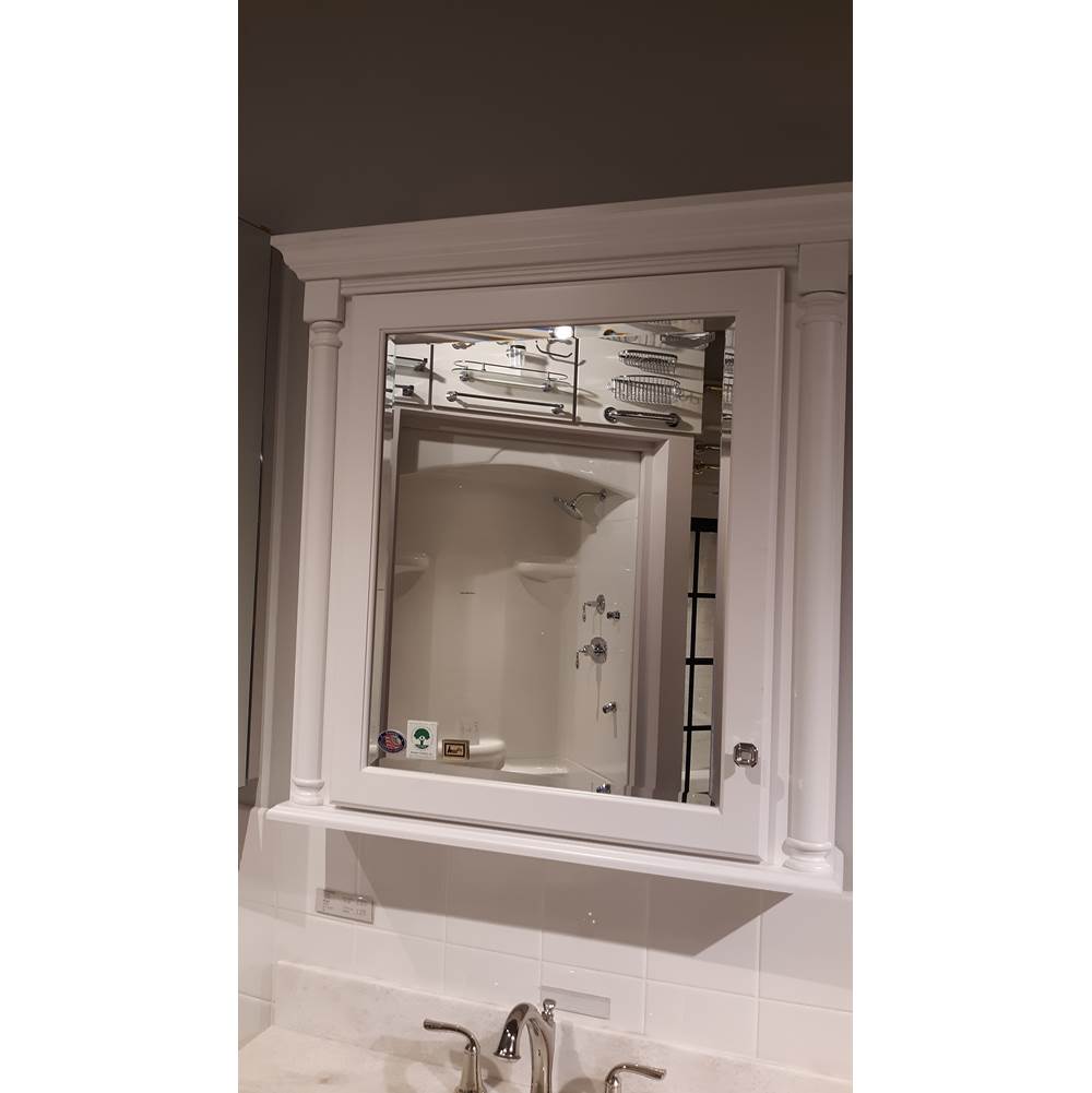 WoodPro Nottingham Collections Framed Mirror Maple Painted White