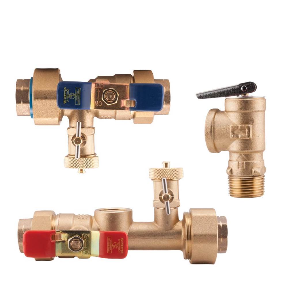 Watts 3/4 In Tankless Hot Water Service Valve Kit With Check Valve
