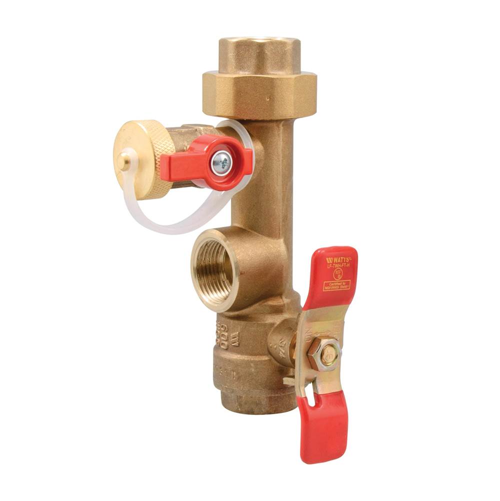 Watts 3/4 In Lead Free Tankless Water Heater Valve Set, Hot Water Valve With Fpt End Connections